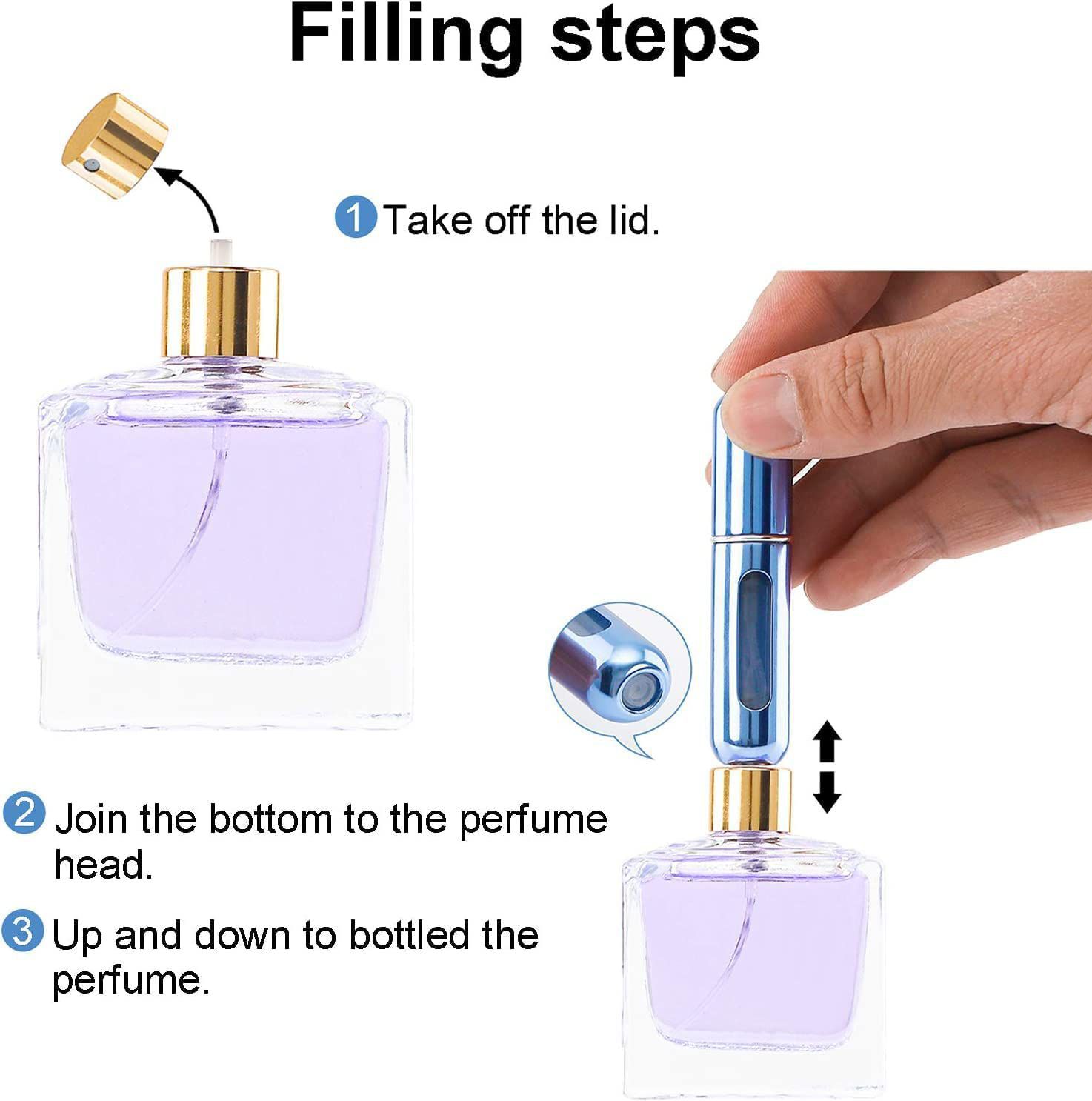 MINI DISPENSADOR DE PERFUME RECARGABLE - Imagen 2