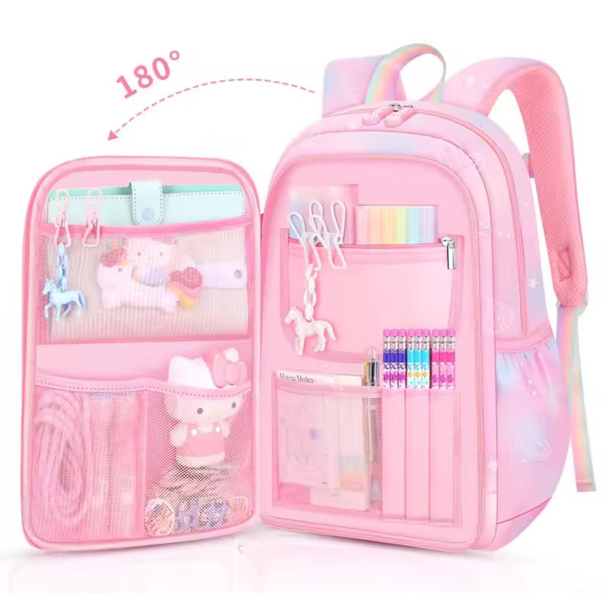 MOCHILA ESCOLAR KAWAII CAPIBARA 3 EN 1 - Imagen 4